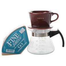 홈카페 핸드드립 필터 세트 1~2인용 101, 드리퍼 + 서버 + 필터지, 350ml, 1세트 주방용품/주전자/커피/티용품 반품 최저가 11,610원