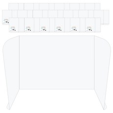 에코청운 3단 칸막이 화일 대형, 투명, 20개 문구/오피스/사무용품 전문관 반품 최저가 38,550원