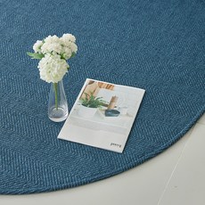 이니띠움 소피아 헤링본 자가드 사이잘룩 러그 원형 홈인테리어/카페트/쿠션 반품 최저가 14,670원