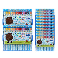 아트모아 남아용 수채화물감 12p, 6ml, 24색 문구/오피스/미술/화방용품 반품 최저가 25,610원