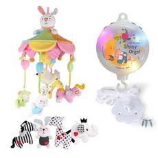 꿈나라 러블리 더블모빌 + 무소음 샤이니 자동오르골, 혼합색상, 1개 출산/유아동/출산준비물/선물 반품 최저가 33,220원