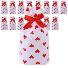 하트 리본 기프트백 중 15 x 23 x 7 cm, 레드, 15개 문구/오피스/데코/포장용품 반품 최저가 5,950원