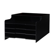 koo 4단 아크릴 서류함/서류철, 블랙 문구/오피스/사무용품 전문관 반품 최저가 13,730원