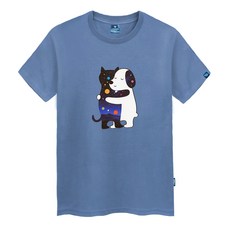 진마니아 남녀공용 포옹하는 강아지 통기성 반팔 티셔츠 TS-339 패션의류/잡화/남녀 공용 의류 반품 최저가 7,810원
