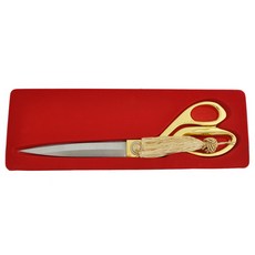 파티쇼 테이프 컷팅 귀빈용 고급 금장 행사가위 대 265mm, 혼합색상, 1개 문구/오피스/학용품/수업준비 반품 최저가 8,950원