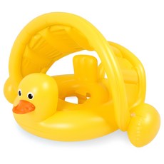 써니워터 오리 그늘막 유아 보행기 튜브, 옐로우, 1개 완구/취미/물놀이/계절완구 반품 최저가 10,640원