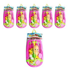 황용토이 해피목욕놀이 완구 6세트, 혼합색상, 6개 완구/취미/신생아/영아완구 반품 최저가 19,160원