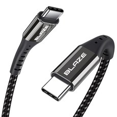 블레이즈 C to C 100W 고속 충전 케이블 PD100, 3m, 블랙, 1개 가전디지털/휴대폰 액세서리 반품 최저가 12,800원