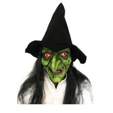 해피 할로윈데이 긴 머리 마녀 마스크 + 모자 세트, 혼합색상, 1세트 완구/취미/역할놀이 반품 최저가 18,000원