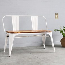 마켓비 860 원목상판 빈티지 실내벤치, 화이트 홈인테리어/의자/소파 반품 최저가 78,810원