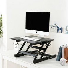 클렙튼 스탠딩책상 원터치 높이조절 2C-SINGLE, 블랙 문구/오피스/사무용품 전문관 반품 최저가 106,260원