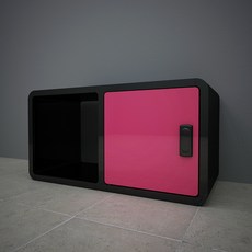 큐빅스 3 컬러스툴사물함 C2-1D, 블랙 + 도어(핑크), 1개 홈인테리어/수납/정리 반품 최저가 54,850원