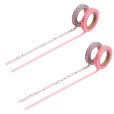 리훈 다정한마테 플라워세트 마스킹테이프 6mm 2종세트, 2세트, 분홍잔꽃, 분홍색 생활용품/생활잡화 반품 최저가 6,630원