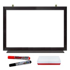 일반형 화이트보드 + 보드마카 2종 + 양면지우개 세트, 월넛우드 완구_취미/학습완구/교구 반품 최저가 16,060원