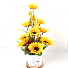 조아트 조화 플라워 해바라기 화분 대, 혼합 색상, 1개 홈인테리어/원예/가드닝 반품 최저가 15,090원