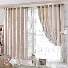 지나송 이오스 아일렛 이중암막커튼 + 커튼봉 홈인테리어/FW 침구샵 반품 최저가 87,800원