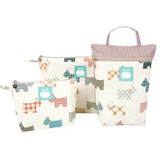 코니아일랜드 방수파우치 3종 세트, 아이러브독 아이보리 출산/유아동/기저귀 반품 최저가 16,290원