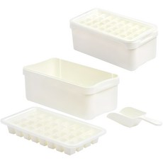 채움리빙 아이스 컨테이너 얼음통+스푼+얼음틀, 화이트, 2개 주방용품/특수저장용기 반품 최저가 4,180원
