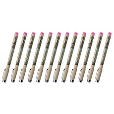 사쿠라 마이크론 사각닙 드로잉펜 PN, 로즈, 12개입 문구/오피스/필기류 반품 최저가 8,010원