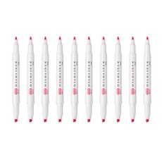 제브라 마일드라이너 소프트라이너 MCOP, 코랄핑크, 10개 문구/오피스/학용품/수업준비 반품 최저가 10,960원