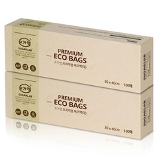 슈가랩 프리미엄 에코백 대 30cm x 40cm, 대(L), 100개, 2개 생활용품/비닐/포장용품 반품 최저가 7,220원