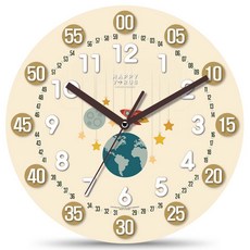 해피바이러스 어린이 교육용 벽시계, 2192 우주공간 홈인테리어/홈데코/디퓨저 반품 최저가 9,080원