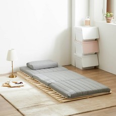 더코이즈 3단 접이식 천연 라텍스 매트리스, 멜란지그레이, 5cm 홈인테리어/FW 침구샵 반품 최저가 131,010원