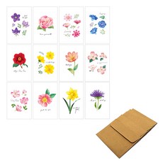 플라워가든 미니엽서 36p + 봉투 36p, 혼합색상, 1세트 완구/취미/수집품 반품 최저가 9,900원