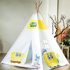 레토 스폰지밥 인디언 키즈 놀이 텐트 SBT-K01, 혼합색상, 1세트 완구_취미/실내대형완구 반품 최저가 20,570원
