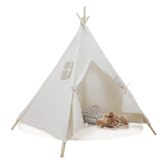 서하의집 어린이 실내놀이공간 북유럽 인디언텐트, 아이보리, 1개 완구_취미/실내대형완구 반품 최저가 35,190원