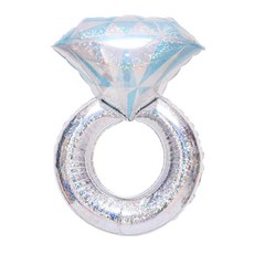 그라보벌룬 플래티넘 웨딩링 은박풍선, 홀로그램, 1개 출산/유아동/출산준비물/선물 반품 최저가 6,800원