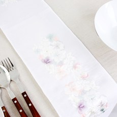 해피툴 전통 나비 포인트 자수 테이블 러너, 나비꽃, 17 x 88.5 cm 홈인테리어/카페트/쿠션 반품 최저가 17,870원