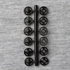 PRYM 플라스틱 스냅단추 7mm, 블랙, 48세트 홈인테리어/수예/수선 반품 최저가 6,560원