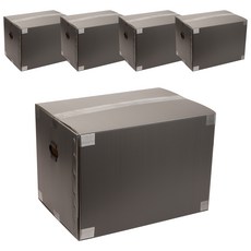 플라스틱 이사박스, 그레이, 5개 생활용품/이사박스/종이박스 반품 최저가 15,540원