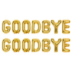 조이파티 알파벳 은박풍선 GOOD BYE, 골드, 2개 출산/유아동/출산준비물/선물 반품 최저가 9,010원