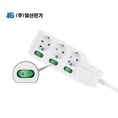 일신전기 멀티탭 개별스위치 3구, 5m, 1개 홈인테리어/생활전기용품 반품 최저가 11,510원