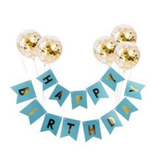 피앤비유니티 그린 해피버스데이 가랜드 풍선세트, 혼합색상, 1세트 문구/오피스/파티/이벤트 반품 최저가 2,910원