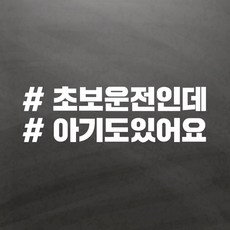차량용 스티커 해시태그, 11 초보아기, 1개 자동차용품/익스테리어 반품 최저가 4,950원
