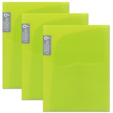 비팬시 글로시 6포켓 서류화일, 그린, 3개 문구/오피스/학용품/수업준비 반품 최저가 5,830원