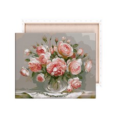 화병 그림 그리기 DIY, 핑크 래드 장미 MS8794, 1개 문구/오피스/미술/화방용품 반품 최저가 8,310원