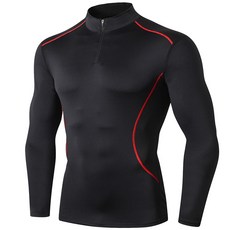 Tech 남성용 언더레이어 긴팔 집업 티셔츠 패션의류/잡화/속옷/잠옷 반품 최저가 8,400원