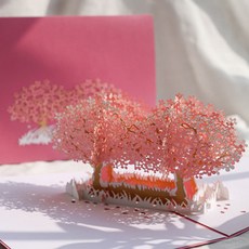 이음드림 벚꽃엔딩 3D 입체팝업카드, 혼합색상, 1개 문구/오피스/카드/엽서/봉투 반품 최저가 8,850원