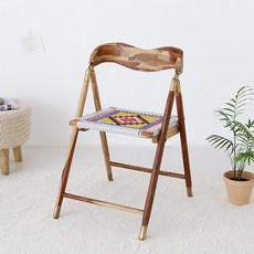 마켓비 JASSICA 시샴나무 접이식의자, 레인보우패턴 02, 1개 홈인테리어/의자/소파 반품 최저가 70,300원