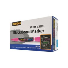 펜맥스 블랙 보드마카, 블루, 12개 문구/오피스/필기류 반품 최저가 5,240원