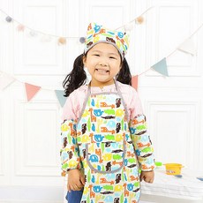 코니아일랜드 아동용 순면 앞치마 + 토시 + 두건 + 파우치 랜덤발송 세트 문구/오피스/미술/화방용품 반품 최저가 5,670원