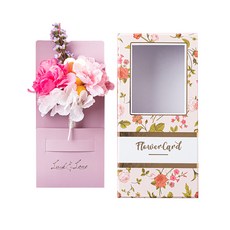 비아케이스튜디오 플라워 카드 + 박스 세트, 피치, 1세트 문구/오피스/카드/엽서/봉투 반품 최저가 6,670원