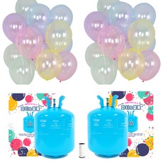 파티친구 70개용 듀얼 헬륨가스 저압 + 크리스탈 파스텔 혼합 풍선 50p + 컬링리본 세트, 혼합색상, 1세트 문구/오피스/파티/이벤트 반품 최저가 102,070원