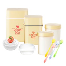 로이첸 요거트메이커+치즈메이커+컬러롱스푼4P, 옐로우, 1세트 주방용품/주방조리도구 반품 최저가 28,560원