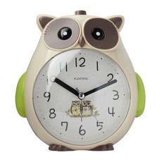 KAPPA 큐트 부엉이 저소음 멜로디 알람 탁상시계, 아이보리 홈인테리어/홈데코/디퓨저 반품 최저가 13,440원