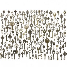 빈티지 앤티크 열쇠 150개 세트, 혼합색상 홈인테리어/홈데코/디퓨저 반품 최저가 9,420원